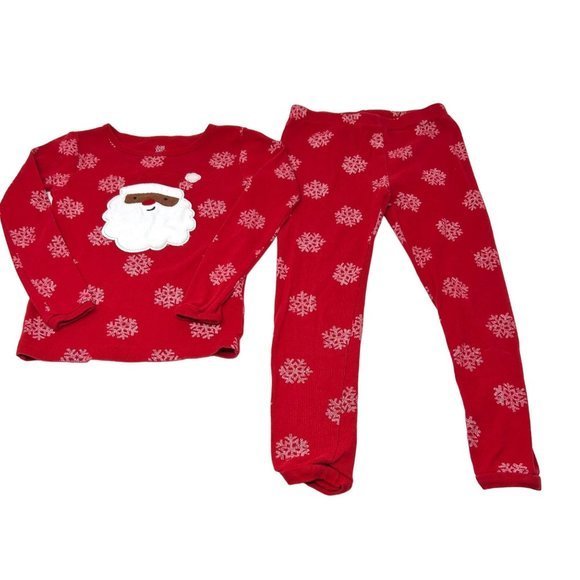Girl's Pajamas - 3 Pair  - Two‎ Sets are Christmas PJ's - Size 5 - Picture 3 of 5